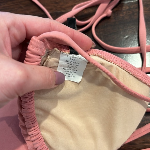 Jcrew tie string bikini pink - Picture 3 of 3